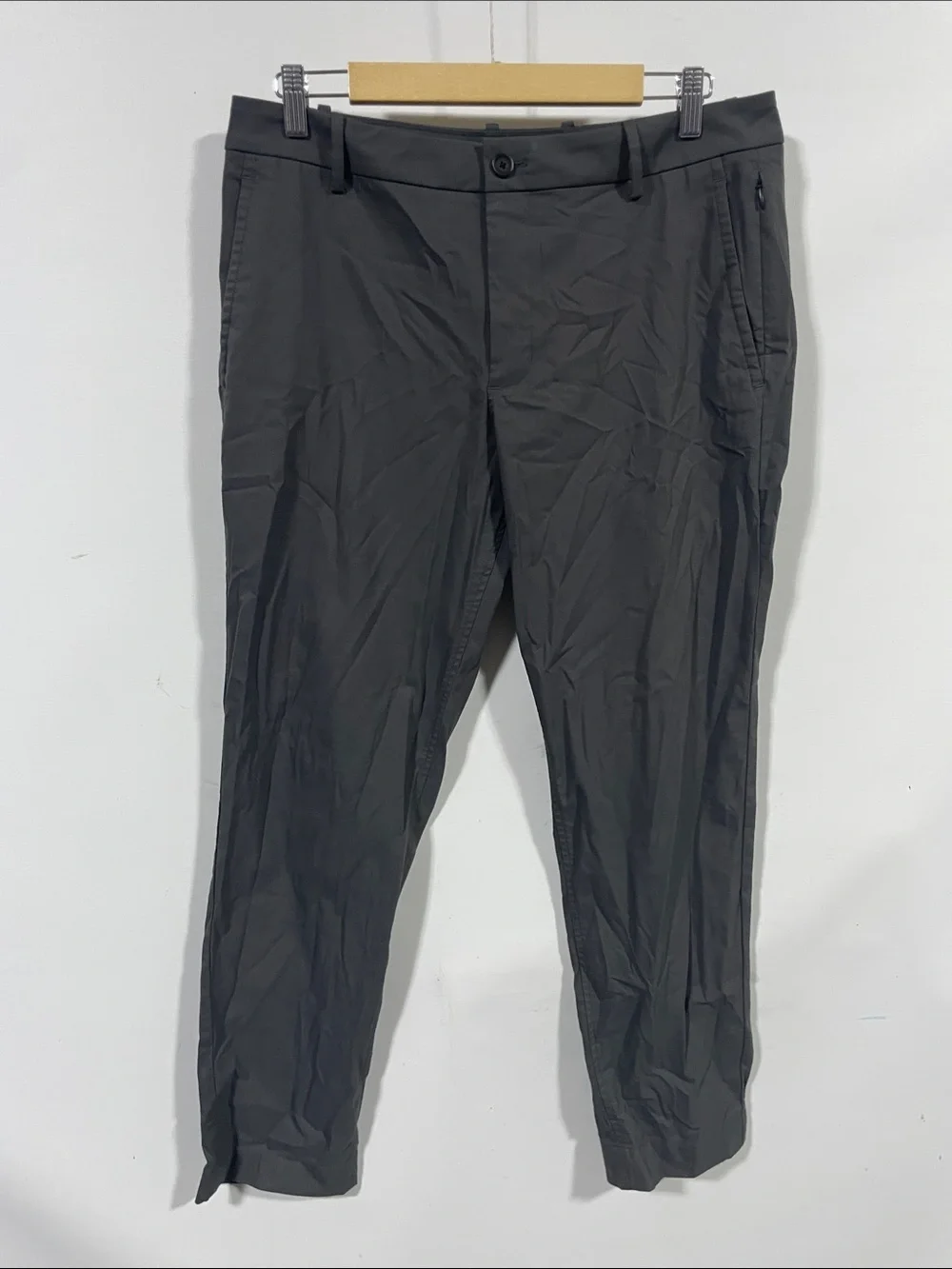 Kit and Ace Men's Charcoal Stretch Chinos